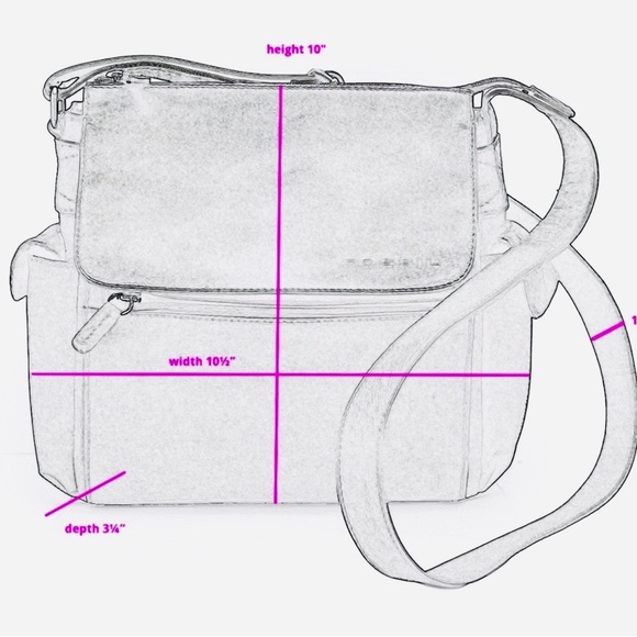 Fossil Black Leather and Nylon Messenger Bag - Picture 11 of 13